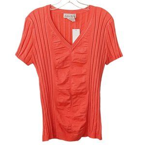 Fashion Avenue Coral Y2K Top Size XL NWT